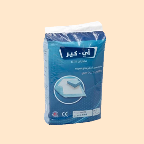 مفارش طبية اي كير 60 * 90 (كرتون)