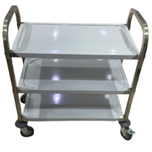 ترولي ستانلس ستيل 3 رف صغير