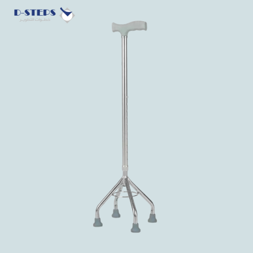 عكاز بقاعدة رباعية الأرجل