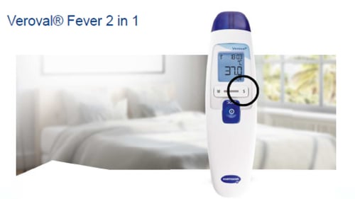 ترمومتر حراره فيروفال جبهة واذن