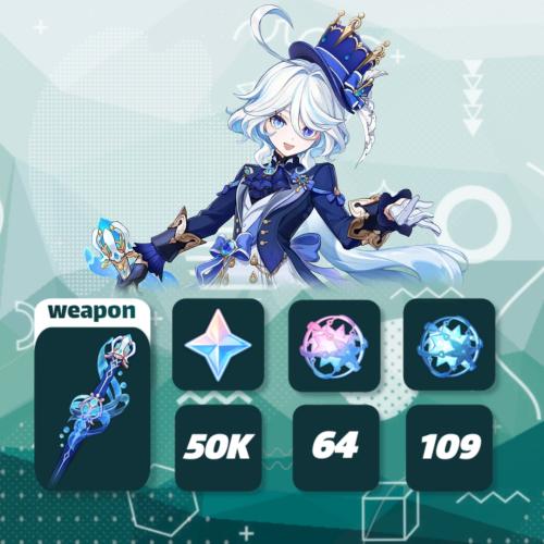 شخصية فورينا مع 50K الف بريموجيم