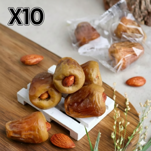 بكج كرتون سكري مفتل ملكي محشو لوز مغلف - 9 كرتون +...