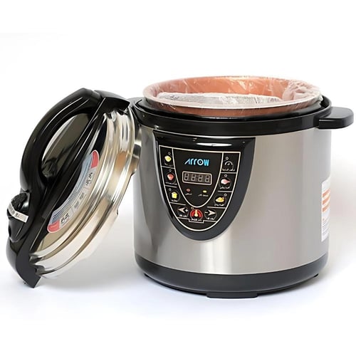 قدر ضغط كهربائي أرو 10 لتر 1600 واط وعاء غير لاصق