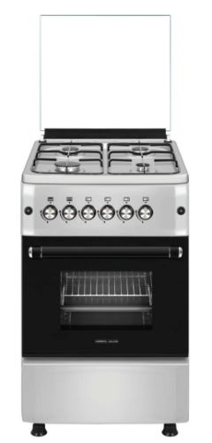 فرن جنرال سوبريم مصري 4 شعلات غاز + فرن كهربائي ست...