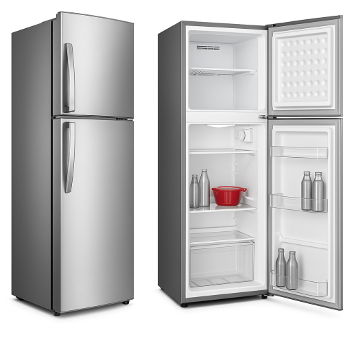 ثلاجة بابين الكترو جنرال 4.8 قدم - ابيض