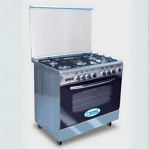 فرن غاز كروني 60*90 سم وطنى 5 شعلات – ستيل