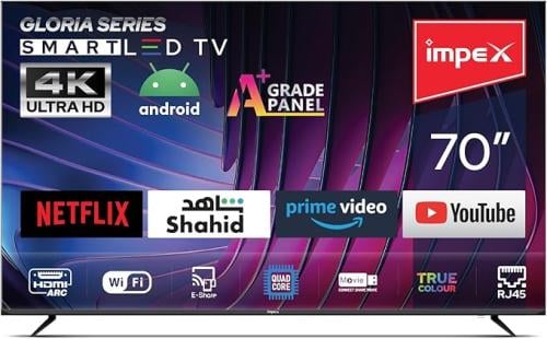 شاشة امبيكس 50 بوصة 4K LED
