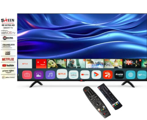 شاشة 50 بوصة سمارت سرين 4K UHD – Web OS – أسود