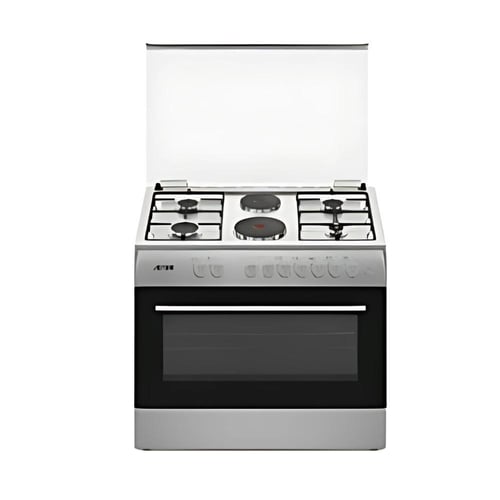 فرن غاز ارو 60*90 استيل 4 عين غاز 2 عين كهرباء