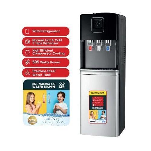 Sanford water dispenser with 595-watt refrigerator