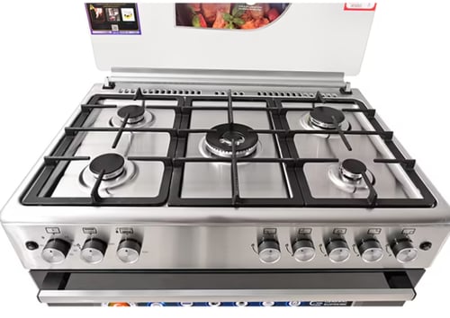 فرن غاز 90 سم جنرال سوبريم تركي -5 شعلات أوروبية