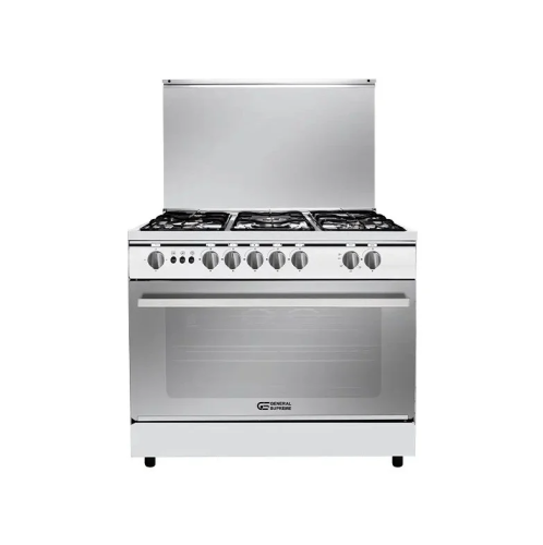 فرن غاز جنرال سوبريم مصري 60*90سم استيل 5 شعلات ام...