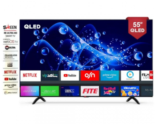 شاشة سرين 55 بوصة سمارت QLED-WEB OS 4K