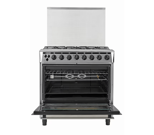 فرن 5 عيون غاز جنرال سوبريم 80X55 سم - ستيل