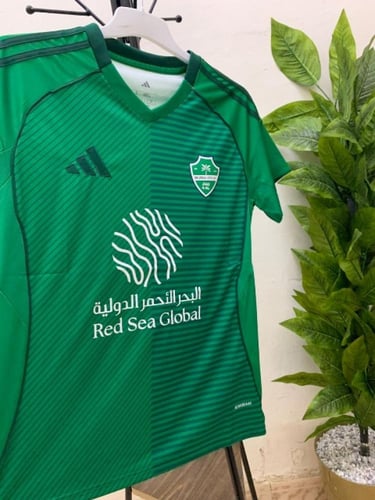 تيشيرت نادي الأهلي السعودي الاخضر2026 | إصدار المو...