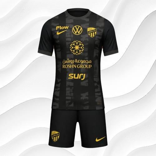 طقم نادي الاتحاد السعودي 2026 الأسود والذهبي
