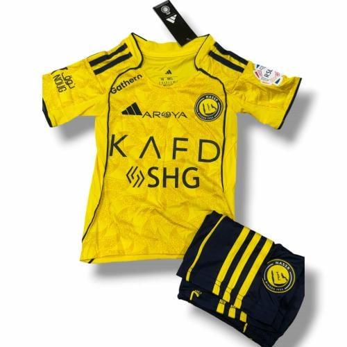 طقم النصر الاساسي اطفال 2026 تيشيرت وشورت