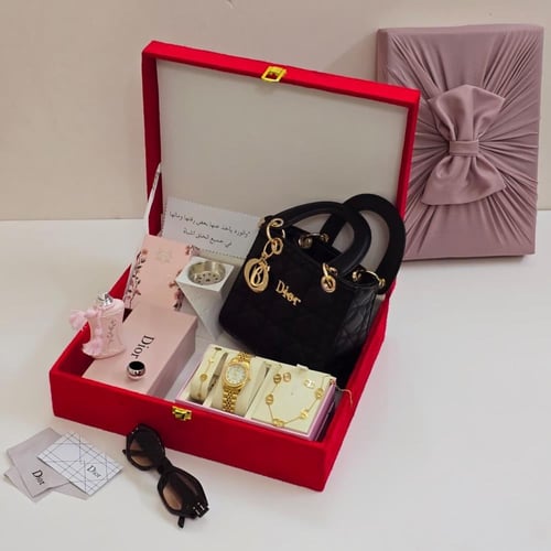 هدية فاخرة للمرأة | حقيبة ديور وساعةرولكس وعطر ديل...