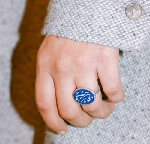 خاتم ملكي نسائي فضه خالص عيار925