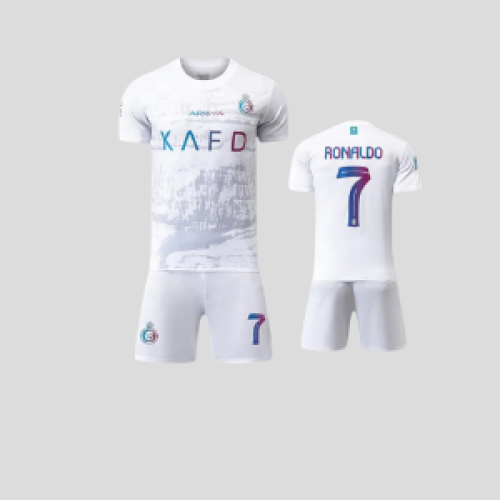 طقم نادي النصر السعودي الأبيض 2024-2025 | تصميم رس...