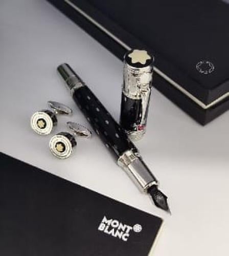 قلم وكبك رجالي ماركة مونت بلاك