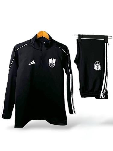 طقم بلوفر وبنطلون نادي الأهلي بالون الأسود وشعار ن...