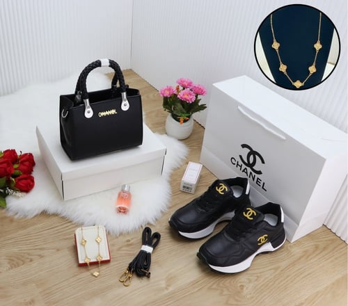 طقم نسائي شنطة مع شوز فاخر