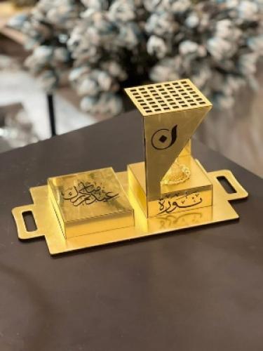 مبخرة النرجس الذهبية – فخامة تُجسد عبق التراث بأنا...