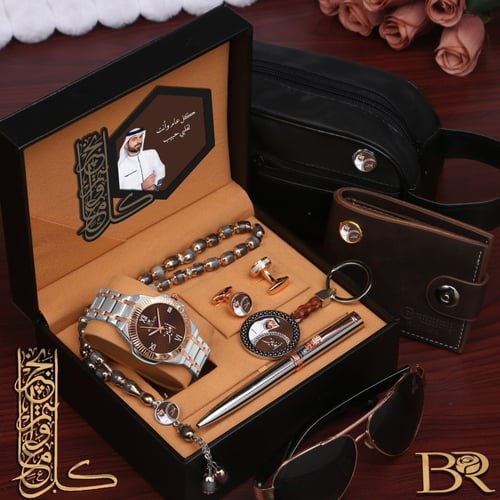 اطقم ساعات رجالي تصميم الاسم والصوره حسب الطلب