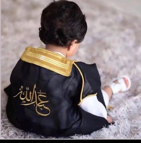 طقم بربتوز مواليد مع بشت