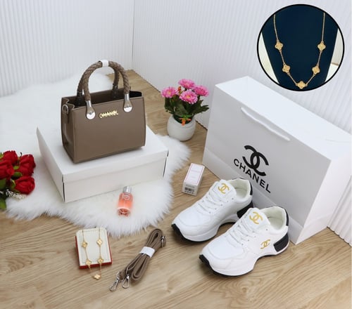 طقم نسائي شنطة مع شوز فاخر