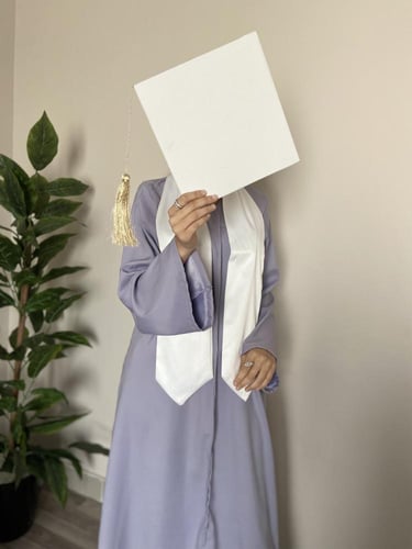 عباية تخرج رمادي