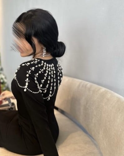 فستان اشواق أسود