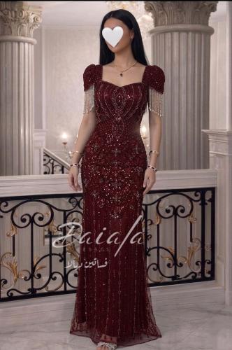 Lujain red dress