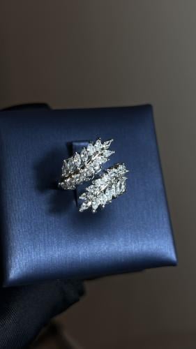 خاتم شبيه ألماس فخم 2