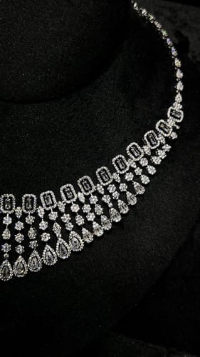 طقم مشابه للألماس تصميم وقفل ألماس وزن ثقيل