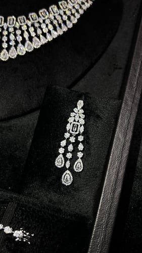 طقم مشابه للألماس تصميم وقفل ألماس وزن ثقيل