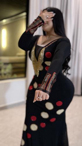 فستان استرتش بكرستال