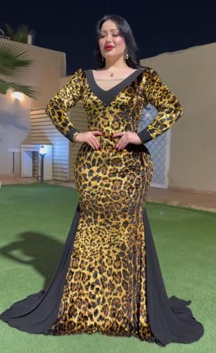 فستان مخمل استرتش