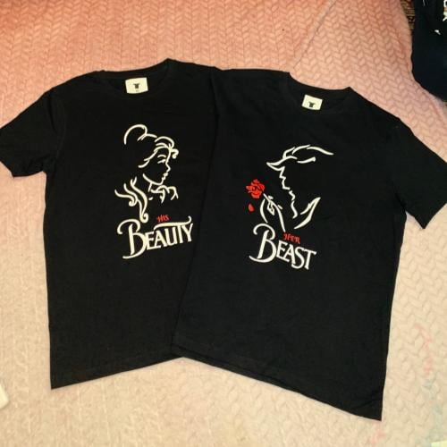 تيشيرت الجميلة و الوحش