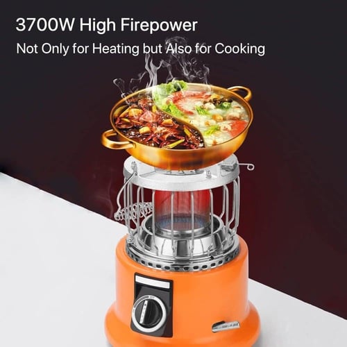 دفاية غاز متنقلة مع موقد