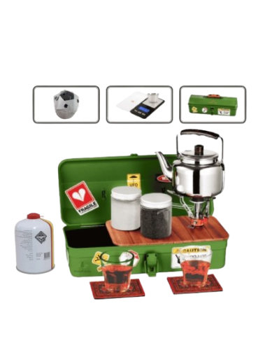 عزبة شاي رواد البوادي مع جميع الاغراض