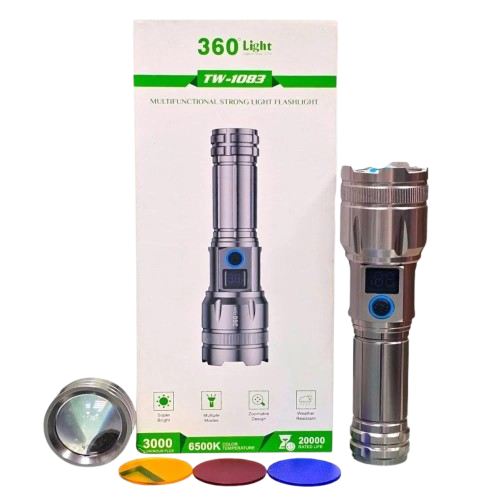 كشاف يدوي TW-1083 مع اضاءة زوم