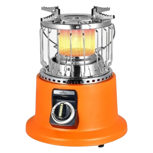 دفاية غاز متنقلة مع موقد