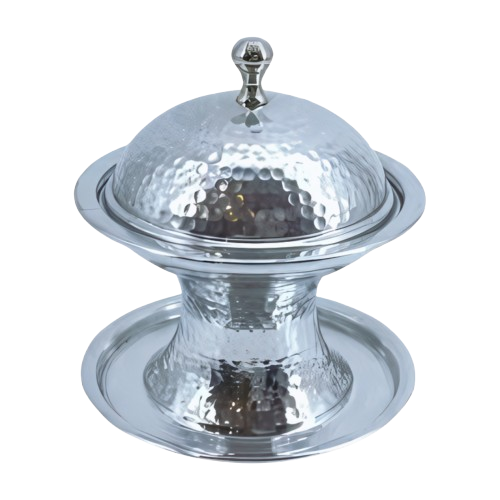 بادية تمر المنيوم حب الرمان لون فضي