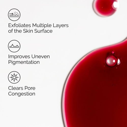 محلول مقشر يحتوي على 30 % من حمض ألفا هيدروكسي + 2...