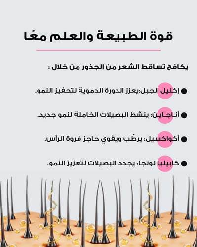 زيت نمو الشعر مع إكليل الجبل، أناجاين™، كابيليا لو...