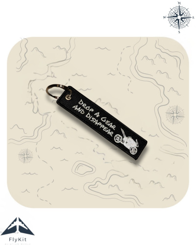 تعليقة تطريز للمفاتيح والدراجات