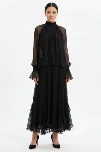 BLACK COTTON DRESS