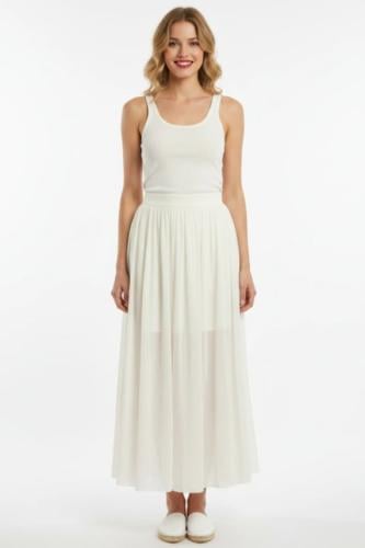 off white skirt